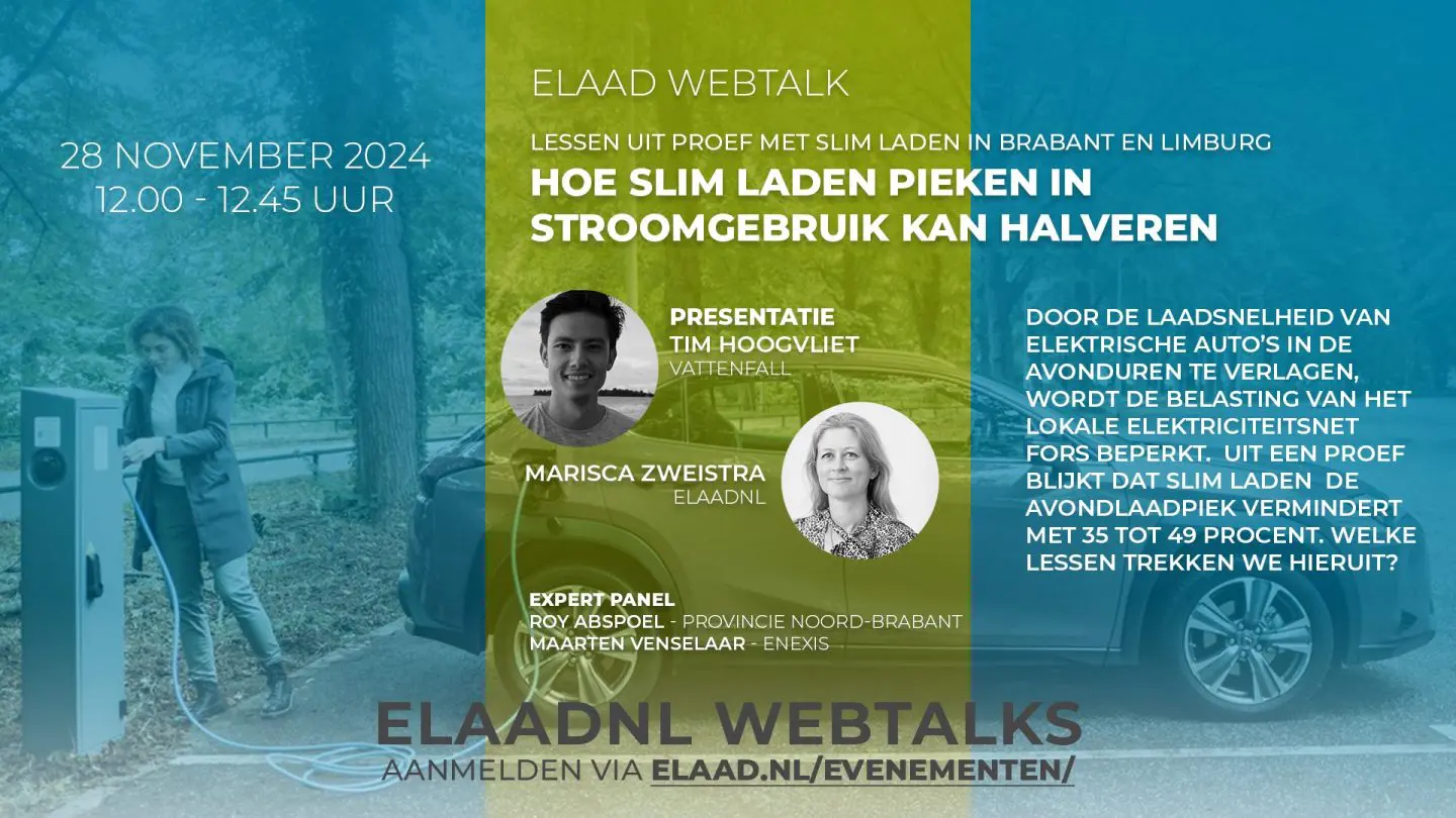 ElaadNL Webtalk: Hoe slim laden pieken in stroomgebruik kan halveren